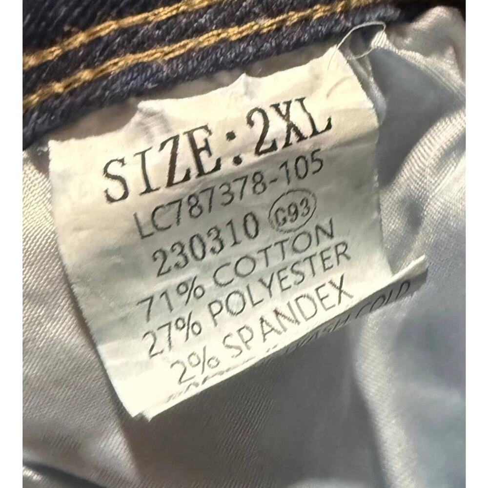 Women's 2XL Jeans Blue Denim Cotton Stretch Medium Wash Comfort Straight Preppy - Picture 7 of 7